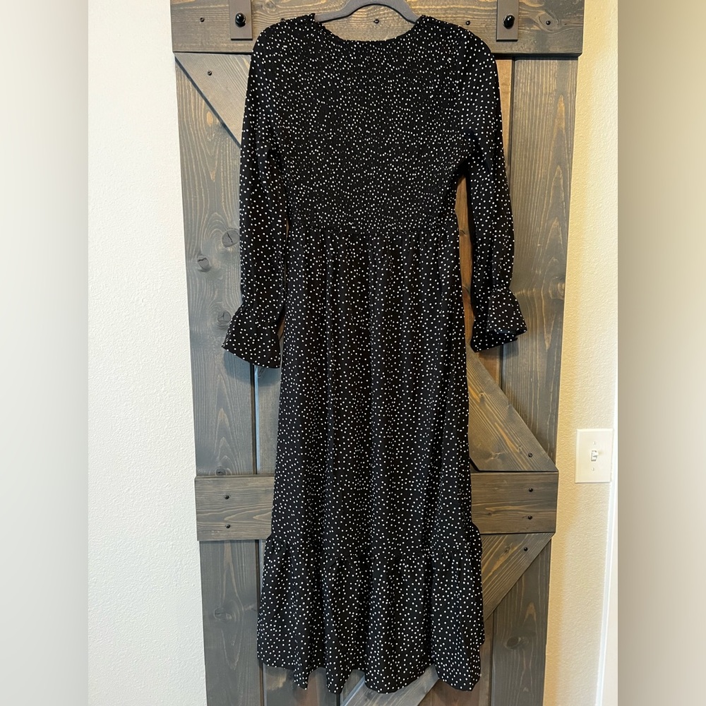 Black maxi dress
